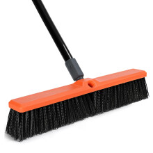 TreeLen 18 inch Push Broom Outdoor - Heavy Duty Broom for Driveways, Sidewalks, Patios and Deck Cleans Dirt, Debris, Sand, Mud, Leaves and Water-18