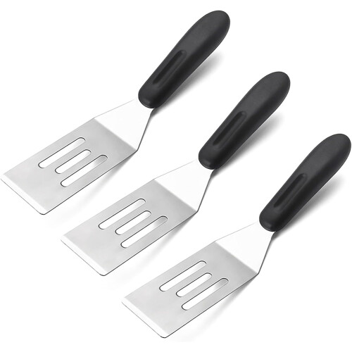 3-teiliges Mini-Spatel-Set aus Edelstahl