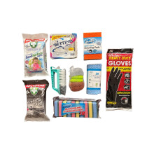 Complete Kitchen & Bathroom Cleaning Bundle ? Food Surface Wipes, Stainless Steel Wipes, Heavy Duty Gloves, Scouring Pads, All Purpose Cloths, Sponge