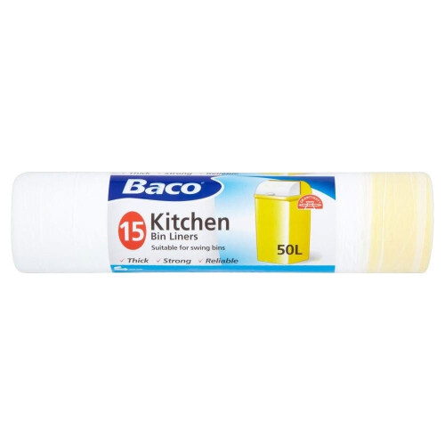 Baco Draw String Swing Bin Liners (15) - Pack of 6