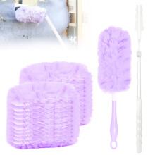 20 Pcs Flash Dust Magnet, Flash Duster mit Long Handle Dust Magnet Refills Flash Dust Magnet Starter Kit Washable & Bendablears Dusters for Cleaning