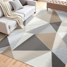 VEVOR Area Rug, 5 x 7 ft Large Washable Rug, Non-Slip and Tear-Resistant Soft Carpet, Pet & Child Friendly Modern Area Rugs, Indoor Mat for Bedroom,