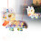 Kit de lanterna de papel para dança do leão, 23 cm com luzes. 1