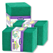 Heavy Duty Scouring, 30pcs Multipurpose Scour Pads, Heavy Duty Scourer Pad Green Scourers Non Scratch Abrasive Heavy Duty Large Scouring Pads for