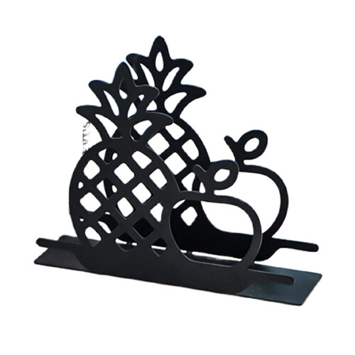 Portable Foldable Napkin Holder Metal Art-Pineapple model