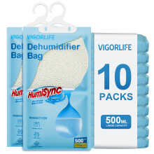 Moisture Absorbers, 10 Pack x 2.3KG Hanging Closet Dehumidifier Bags, Portable Humidity Absorber Bags for Bathroom, Kitchen, Wardrobe,Condensation
