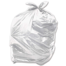 100 x White 90L Medium-Duty (28 Micron / 112 Gauge) Alina Coloured Refuse Sack / Polythene Dustbin Liner / Plastic Bin Bag / 90 Litre White Garbage