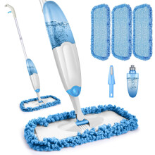 Microfibre Spray Mop for Floor Cleaning, TINA&TONY Hardwood Floor Mop with Sprayer for Dry Wet Cleaning with 3 Reusable Pads & Refillable Bottle,