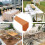 Orange cheesecloth table runner rustic sheer 90x24 in 4