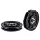 Puleggia con cuscinetto in nylon, nera, rotonda, 1 pezzo 6