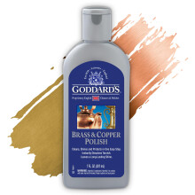 Goddard's Copper & Brass Polish, Copper Cleaner & Brass Cleaner for Long-Lasting Shine, Metal Polish for Pewter, Chrome & More, Metal Polishing