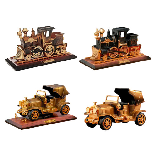 Nostalgic Railway Train Antique Car Model-ClassicCar with bas 1