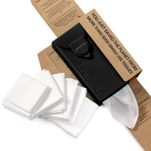 LastTissue? Reusable Cotton Tissue Pack | Face Towels & Handkerchiefs for Men & Women ? Washable, Sustainable Facial Tissue with Storage Case