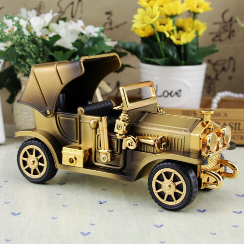 Nostalgic Railway Train Antique Car Model-ClassicCar with bas 2