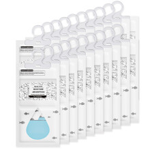 20 Pack Wardrobe Dehumidifier Hanging Bags, High Absorbency Moisture Absorbers for Damp, Mould & Condensation, Eco-Friendly Dehumidifiers for Home,