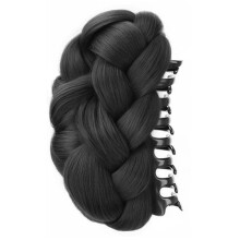 Presilha de cabelo torcida para coque feminino – Fibra sintética,