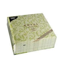 Papstar Cloth-Like Paper Disposable Dinner Napkins, 16?x16? ? Fold, 50 Pack, 12 Different Color options, Damascato Design