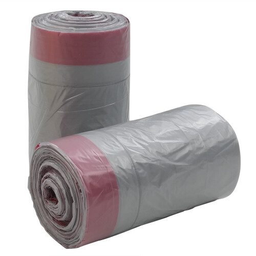 Gitany 50L Swing Bin Liners, Drawstring Bin Liner, Plastic Bin Liner Bags, 125 Bags