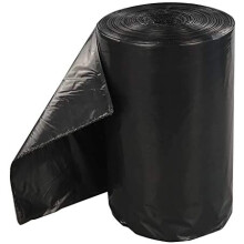 ROLL of 25 x Alina 240L Polythene Black Heavy-Duty Wheeled Bin Liner/Wheelie Refuse Bag/ENSA Compactor Sack/Heavyweight 240 Litre Black Plastic