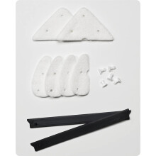 Adjustable Magnetic Window Cleaner Refill,BAFFECT? 10 Sets Replacement Pads and Blades Refill Replaceable Triangle Sponge and Rubber Strip Replacement