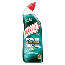 Harpic Power Aroma 10X Toilet Cleaning Gel, Sea Mist & White Blossom Fragrance, 12 x 750ml