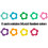 50Pcs Metal Stitching Markers Locking Crochet-five leaf flower 1
