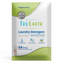 Tru Earth Platinum Eco-Strips Laundry Detergent Strips 64 Loads. No Plastic Packaging, Ultra-Concentrated, Pre-Measured Strips, Easy Storage. For