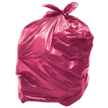 100 x Red 90L Medium-Duty (28 Micron / 112 Gauge) Alina Coloured Refuse Sack / Polythene Dustbin Liner / Plastic Bin Bag / 90 Litre Red Garbage Bag
