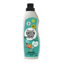 Marcel?s Green Soap Colour Washing Liquid Peach & Jasmine ? Laundry Detergent Refill ? Vegan ? Palm-oil free - For 23 Washes ? 1 Liter