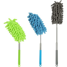 KissDate Microfiber Extendable Hand Dusters Washable Dusting Brush with Telescoping Pole for Cleaning Car, Computer, Air Conditioning, TV and Else