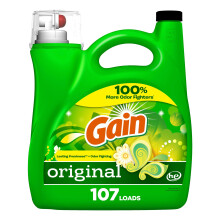 Gain + Aroma Boost Liquid Laundry Detergent Original Scent 107 Loads 154 oz HE Compatible