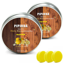PIPIHUA Beeswax Polish for Wood, Multi-purpose Furniture Polish for Waterproofing & Protection, Natural Beeswax Traditional Wax for All Wood Types and