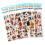 10Sheets Waterproof Textured Animal PVC Sticker Educational Kid 1