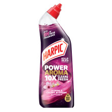 Harpic Power Aroma 10X Toilet Cleaning Gel, Jasmine & Cherry Blossom Fragrance, 12 x 750ml