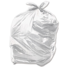 50 x White 90L Medium-Duty (28 Micron / 112 Gauge) Alina Coloured Refuse Sack/Polythene Dustbin Liner/Plastic Bin Bag / 90 Litre White Garbage Bag