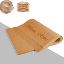 Large Size Parchment Paper Sheets,16x12in (40x30cm) Unbleached Parchment, Pre-Cut Brown Barchment Paper for Baking Cookies, Bread, Meat, Pizza?200