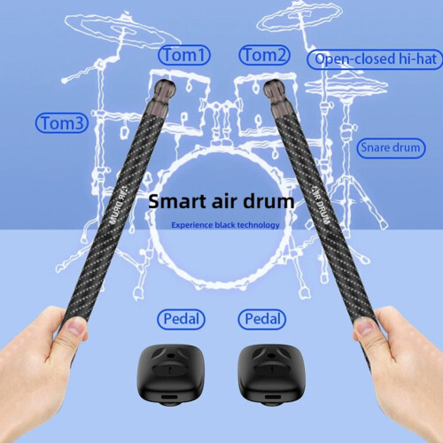 Air Drumsticks with Speaker Virtual Drum Set 1 Pair 2