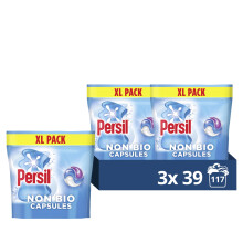 Persil Non Bio 3 in 1 Washing Capsules laundry capsules gentle next to sensitive skin for outstanding stain removal in quick & cold washes 117 washes