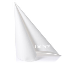 LEKOCH 100 PCS White Luxury Large Disposable Paper Napkins, Linen Feel Wedding Napkins, 40 * 40 Christmas Napkins, White -100 pcs