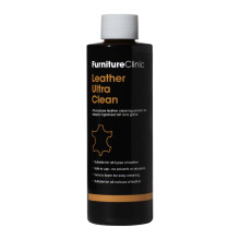 Furniture Clinic Leather Ultra Clean - 500ml - All-Purpose Leather Cleaner - Leather Cleaner for Sofas - Leather Car Interior Cleaner - Deep Cleans