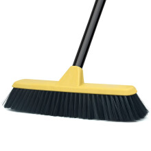 Lanhope Sweeping Brush Indoor with Soft Bristles Long Handled Push Broom Floor Scrubbing Brush Cleaning for Home Kitchen Bathroom Office Outdoor