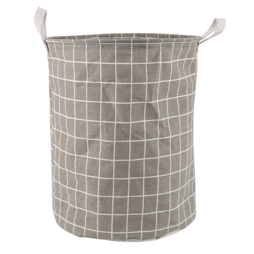 Convenient Foldable Grid Basket for Organizing-Light Grey XXL