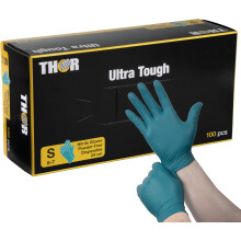 ABENA Green Nitrile Gloves | Size Small | Pack of 100 | High Protection Comfortable Disposable Gloves | Suitable for Cooking, Cleaning and More |