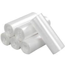 Ponpong 40L Clear Bin Bags Kitchen Bin Liners, 150 Bags