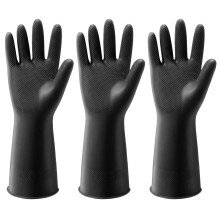 ThxToms 3 Pairs Dishwashing Cleaning Gloves, Reusable Dishwashing latex Gloves for Kitchen & Bathroom Cleaning,Non-Slip,Smooth Comfortable