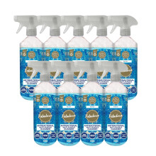 Fabulosa Antibacterial Disinfectant Spray, All Purpose Multi Surface Cleaner, 500ml, 9 pack, Intense