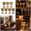 2Pcs Handcrafted Metallics Goblets Perfect For-golden grape 3