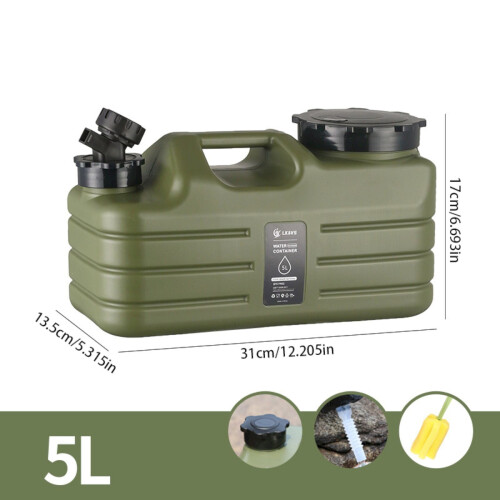 5L bärbar vattenbehållare med kran för camping 2