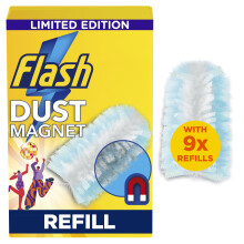 Flash Dust Magnet Duster Sunkissed Refills 9x, Traps and Locks 3x More Dust and Hair Vs Traditional Feather Duster
