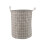 Stylish Decorative Foldable Hamper with Grid-Light Grey S 1
